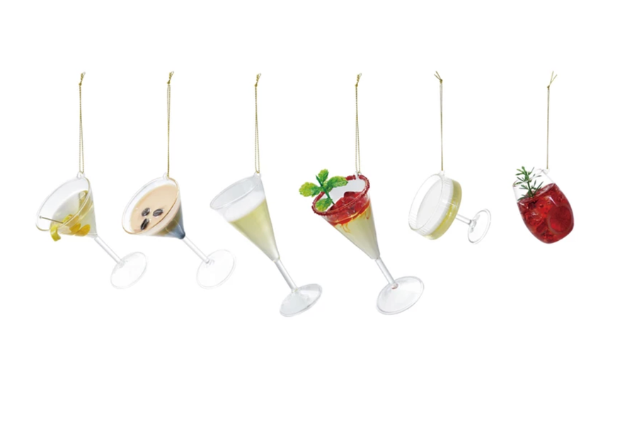 Creative Co-Op Glass Cocktail Ornament