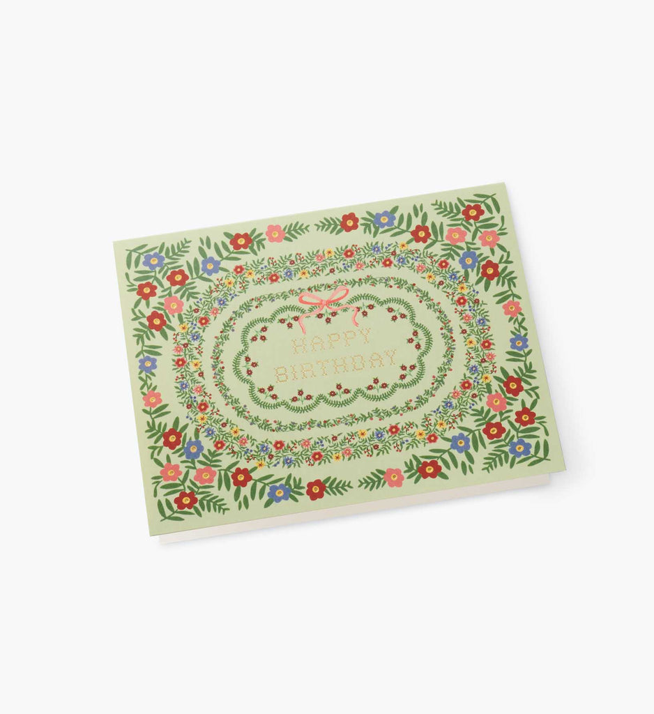 Rosette Birthday Card