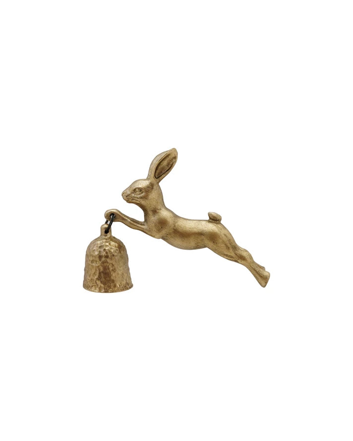 Pewter Rabbit Shaped Candle Snuffer, Antique Gold Finish