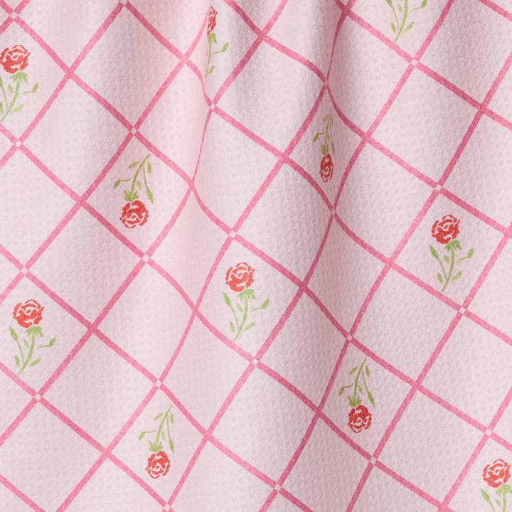 Rose Lattice Tea Towel