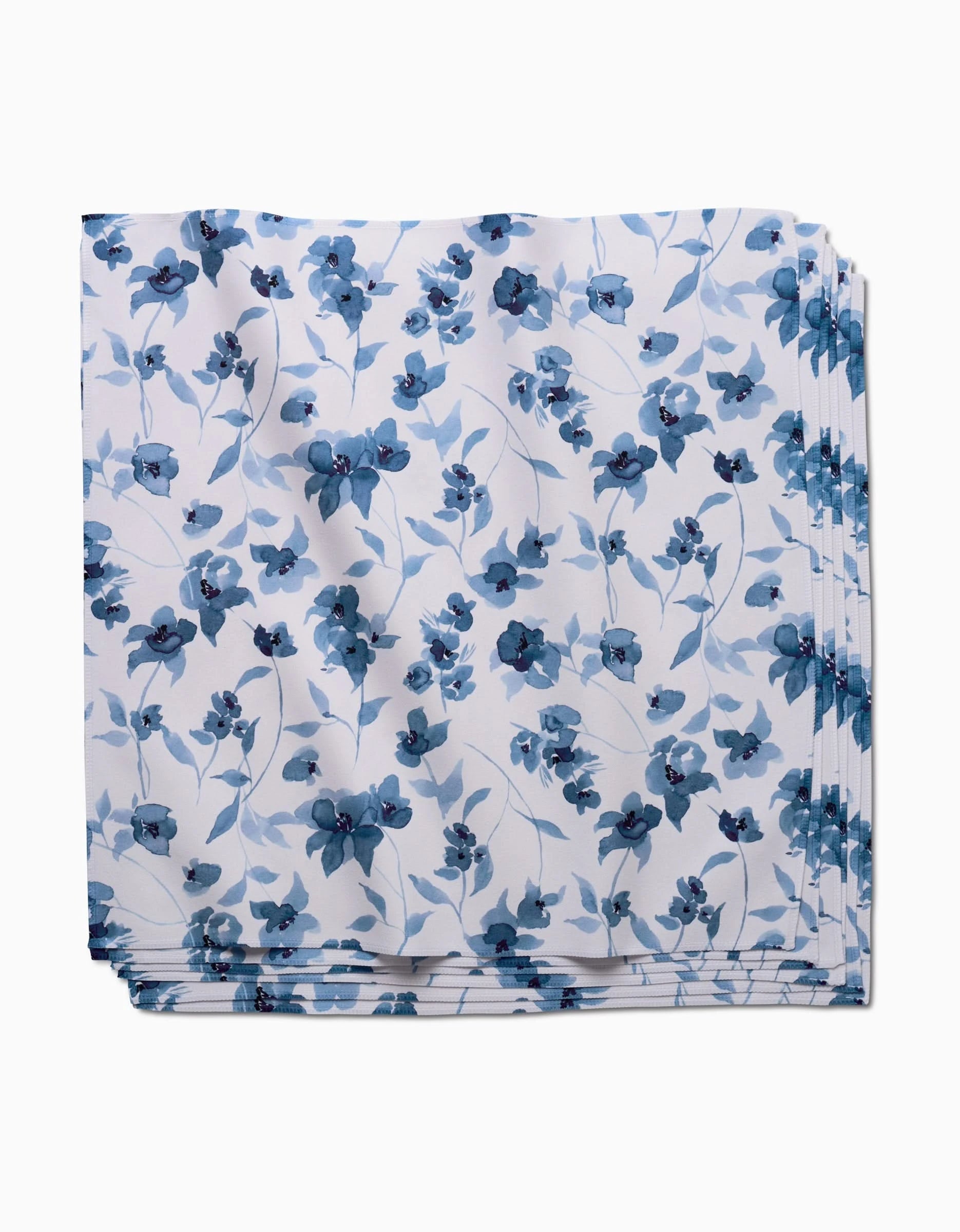 Blue Floral Dinner Napkin Set