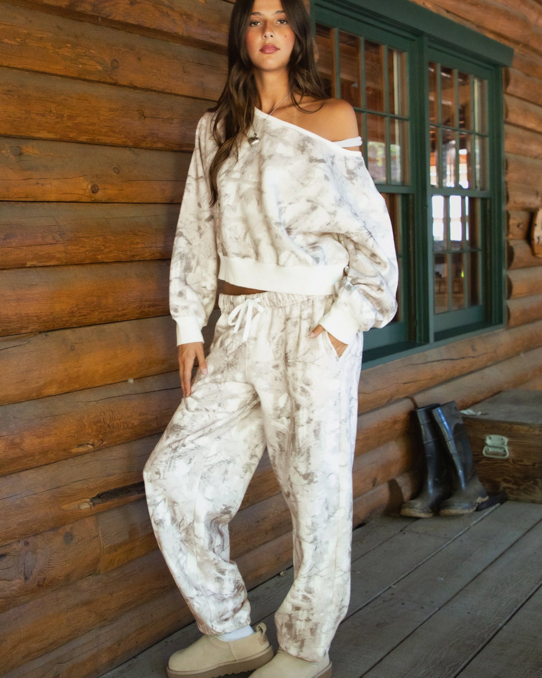 AVERY WL Light Woodland Camo Fleece Sweatpants