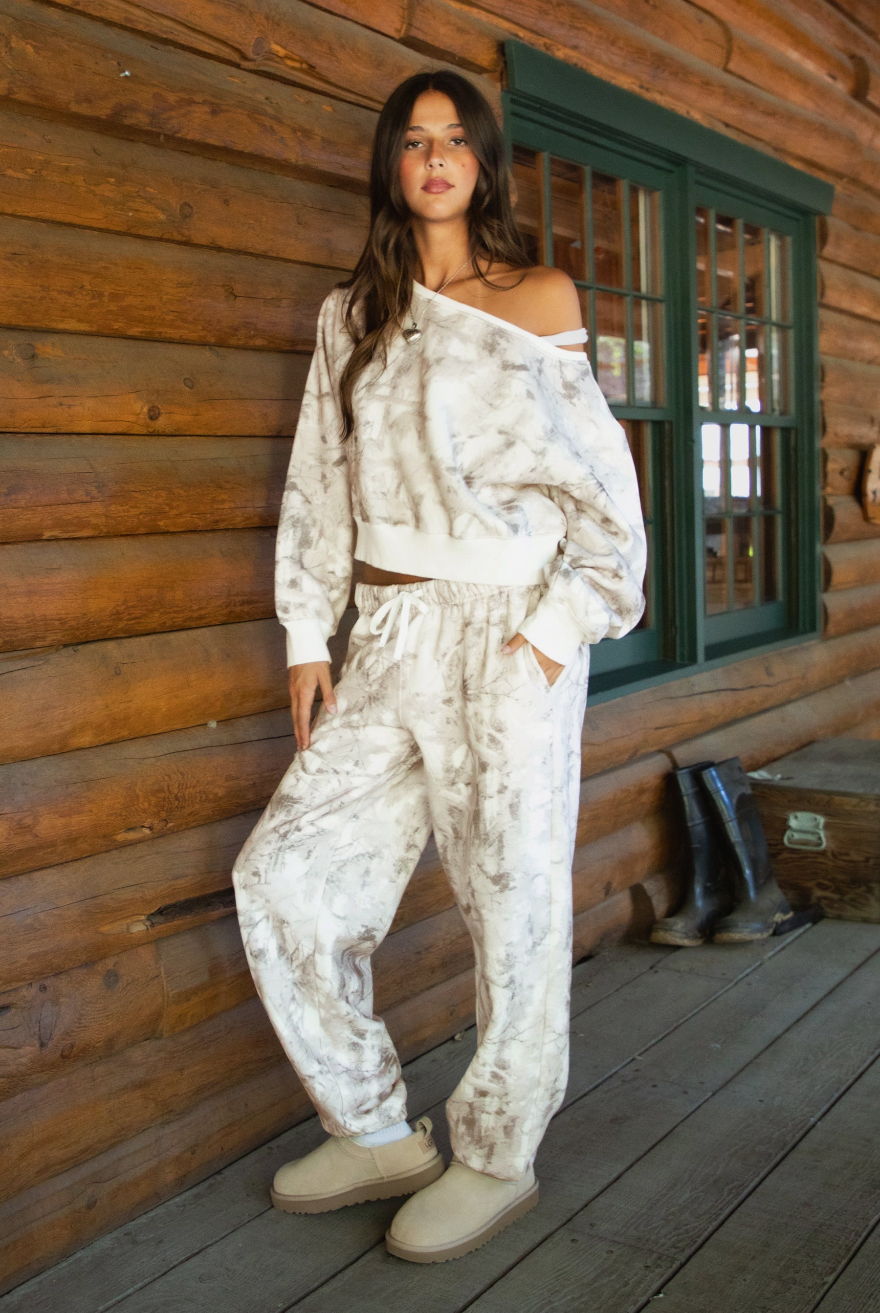 AVERY WL Light Woodland Camo Fleece Sweatpants