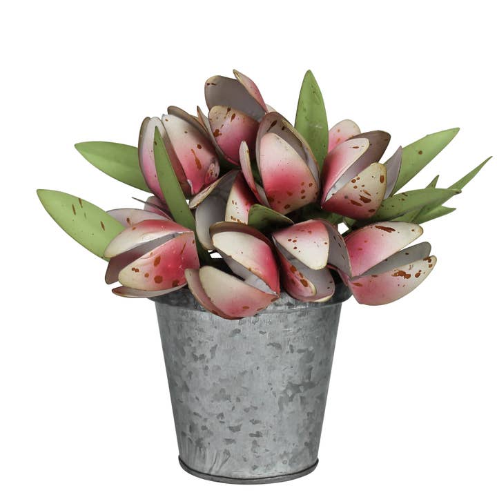 Pot with Tulips, Aluminum