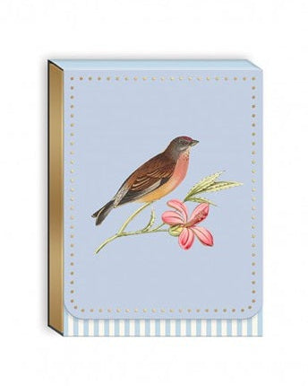 3 x 4 Note Pad Ephemeral Garden Robin 54562