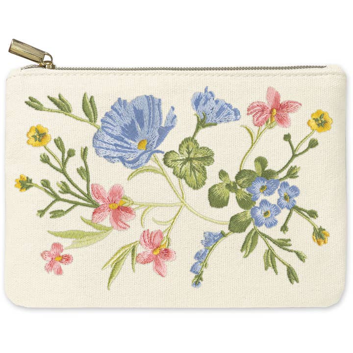 Ephemeral Garden Flowers Accessory Pouch