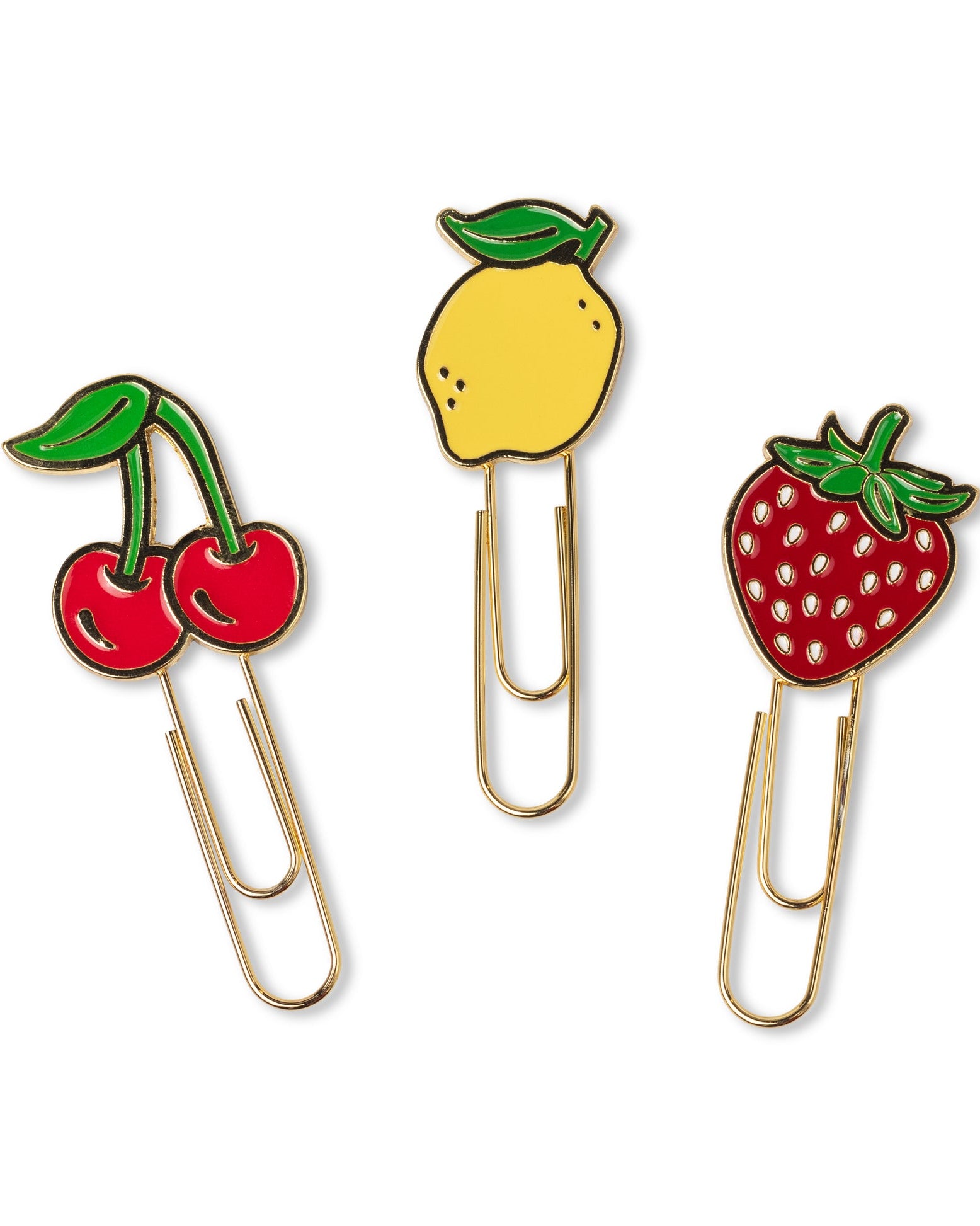 Set of 3 Paperclips - Fruit