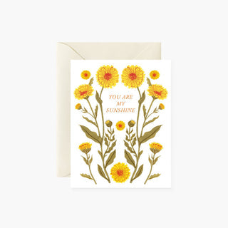 CALENDULA, MY SUNSHINE | greeting card