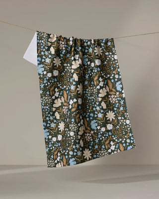 Cottage Meadow Sepia Tea Towel | Geometry