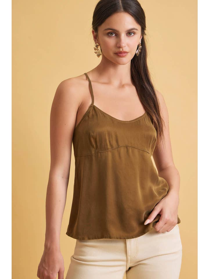 Air-Washed Strappy Cami Top