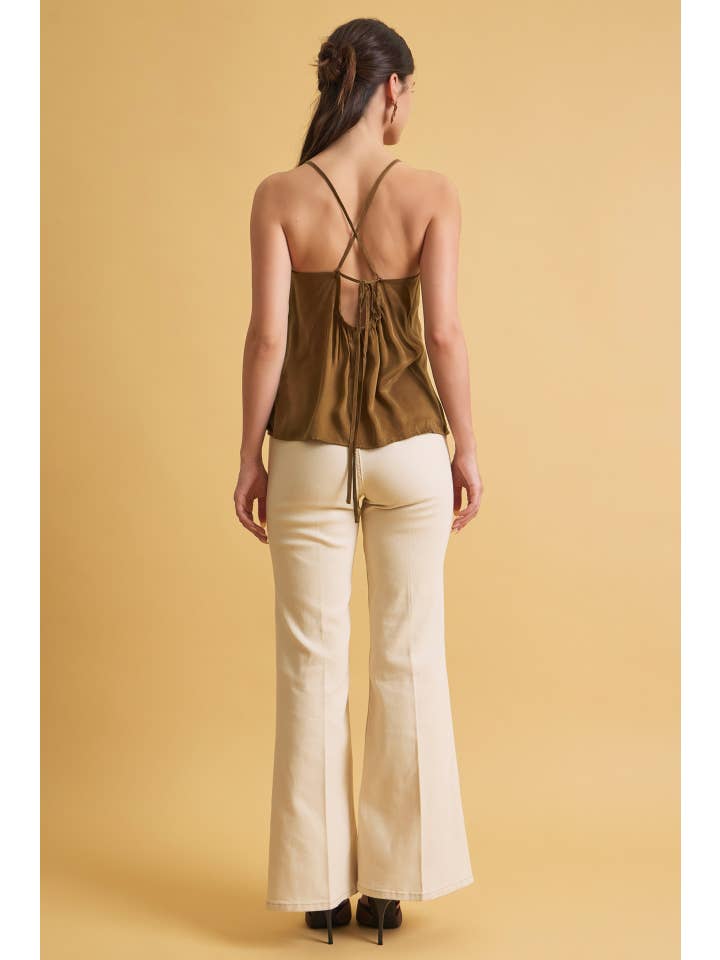 Air-Washed Strappy Cami Top