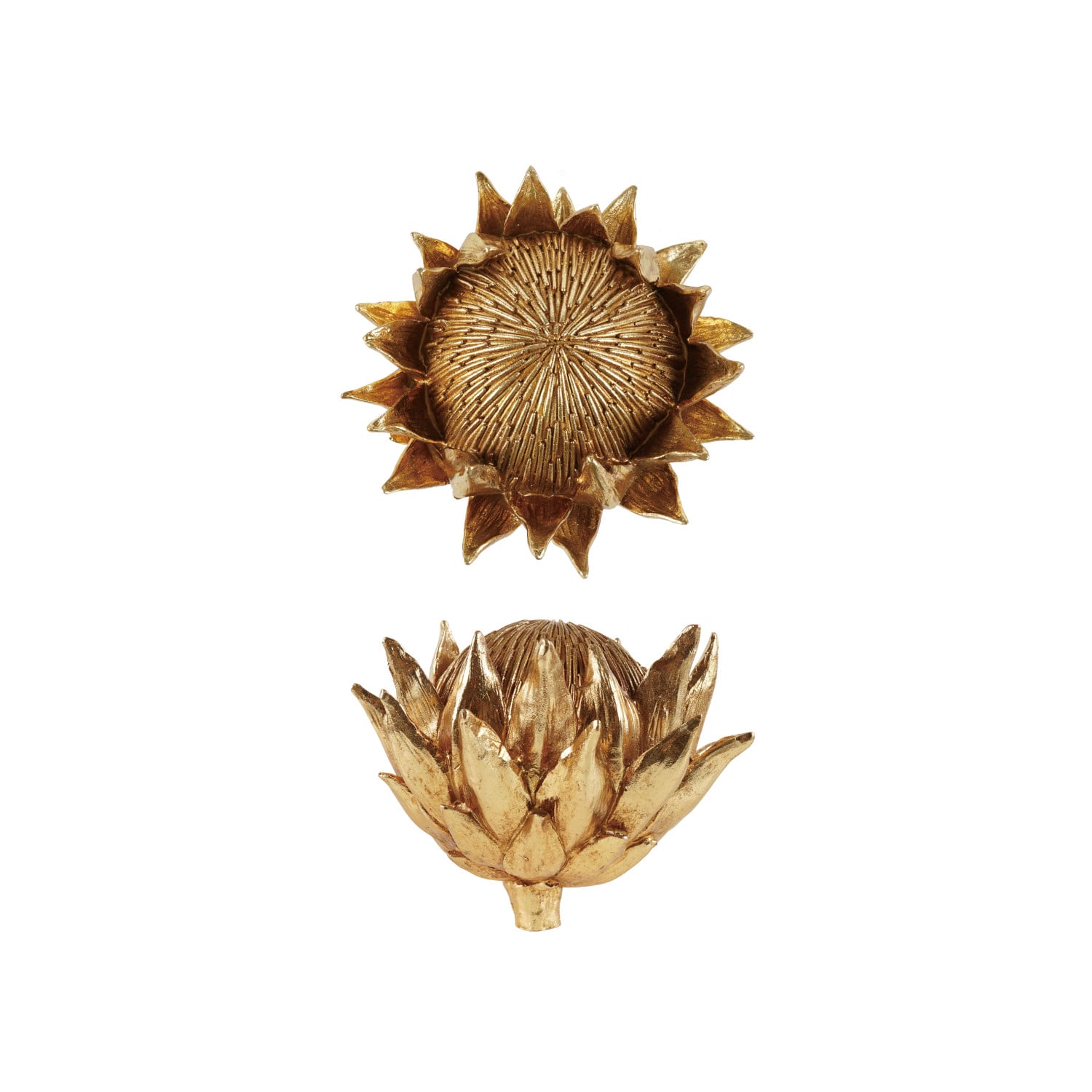 Resin Artichoke, Gold Finish