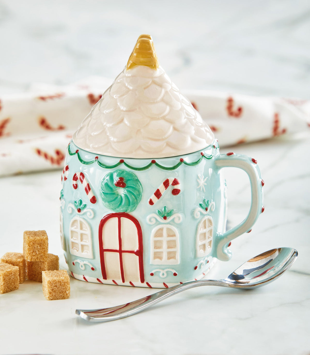 Sweetest Christmas House Lidded Mug