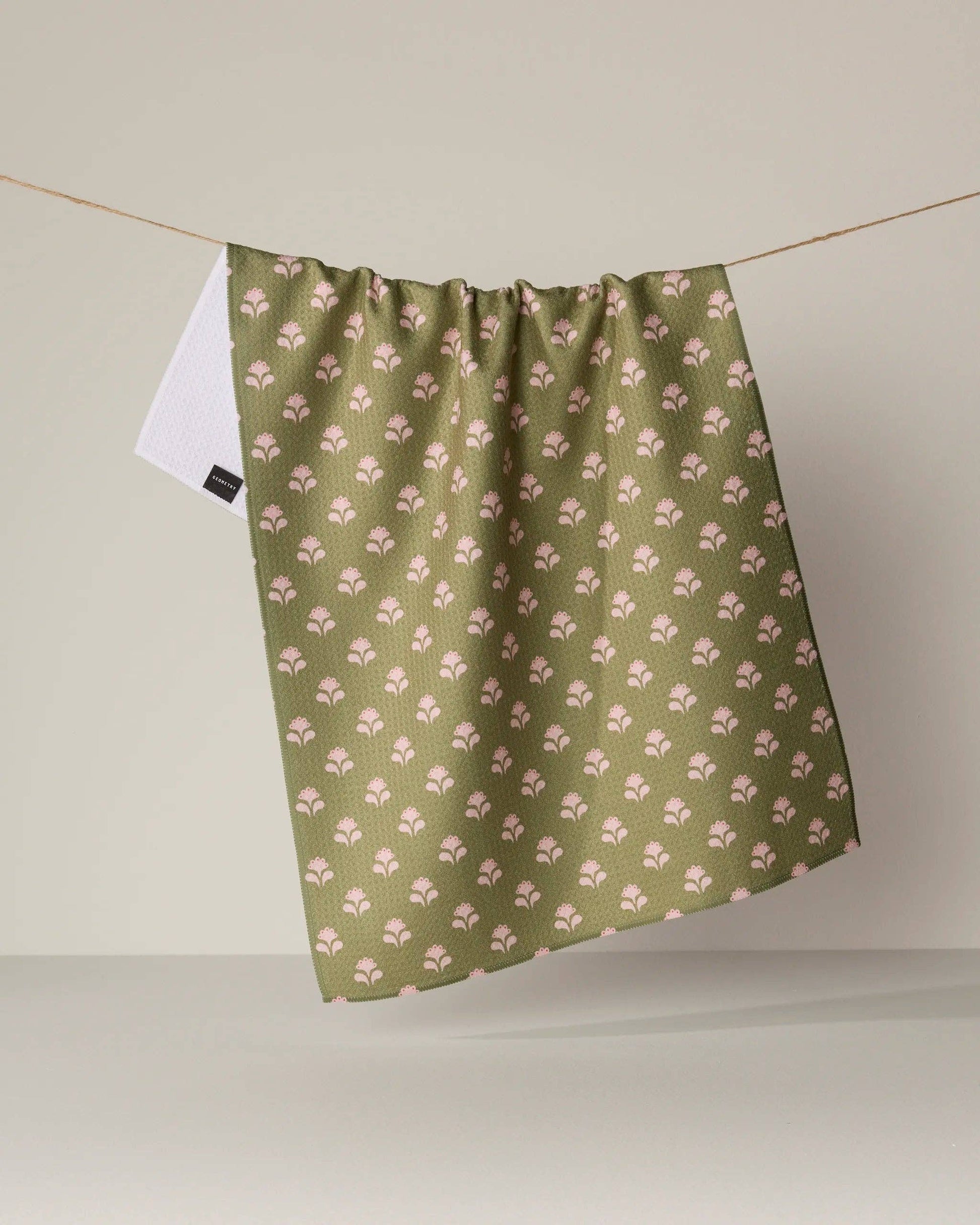 Geometry - Lucky Flowers Tea Towel