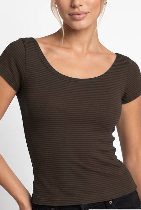 NS8540 - Reversible Striped Top