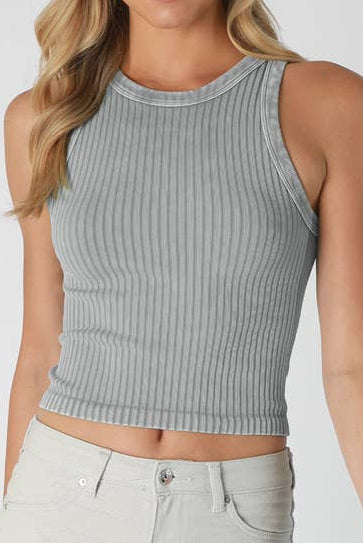 NS8358 - Vintage Wide Ribbed Tank Top