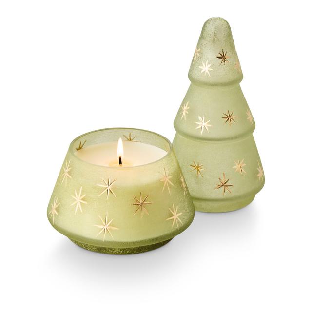 Balsam & Cedar Frosted Star Glass Tree