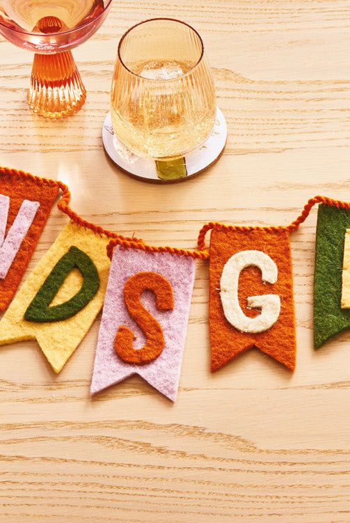 Friendsgiving Wool Felt Garland