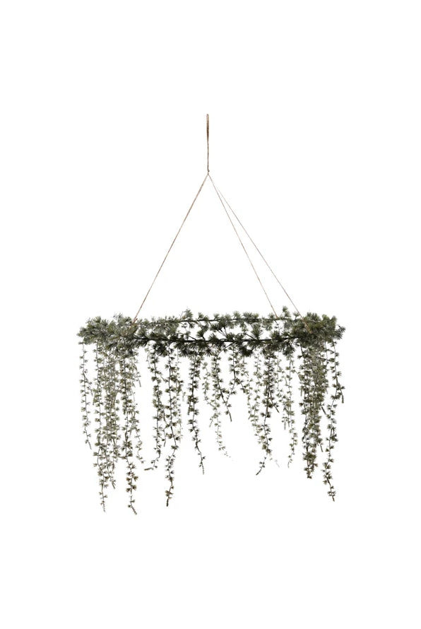 Hanging Faux Cedar Wreath