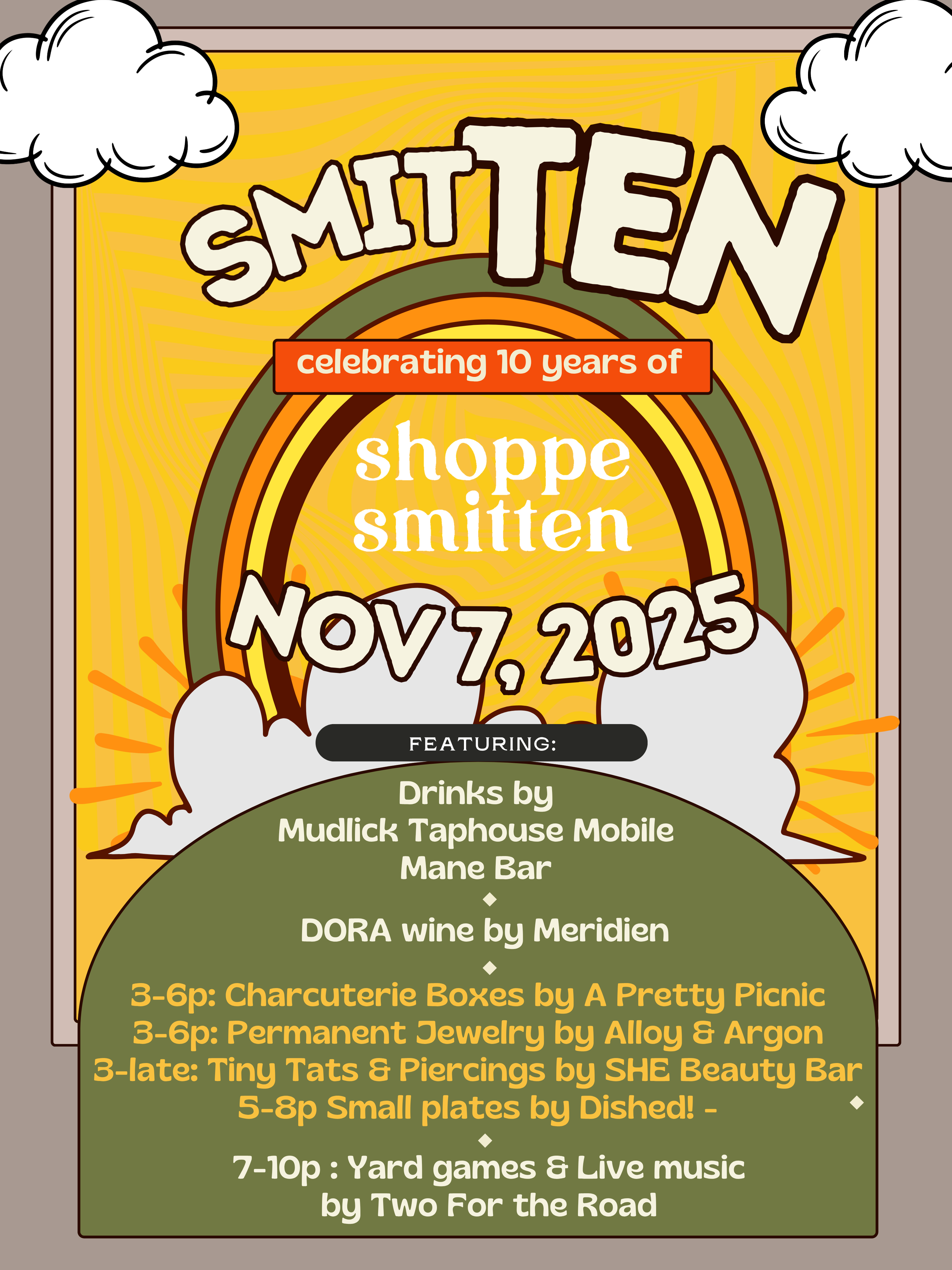 smitTEN - Celebrating 10 YEARS of shoppe smitten!