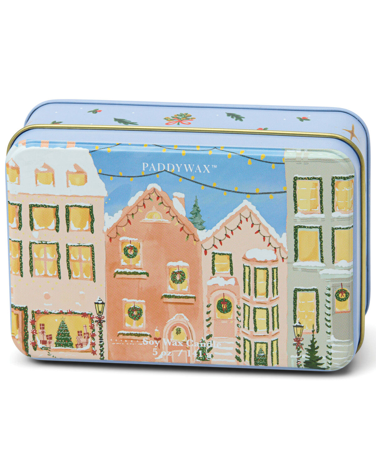Product Name: Paddywx Christmas Village 5oz Holiday Tin Candle