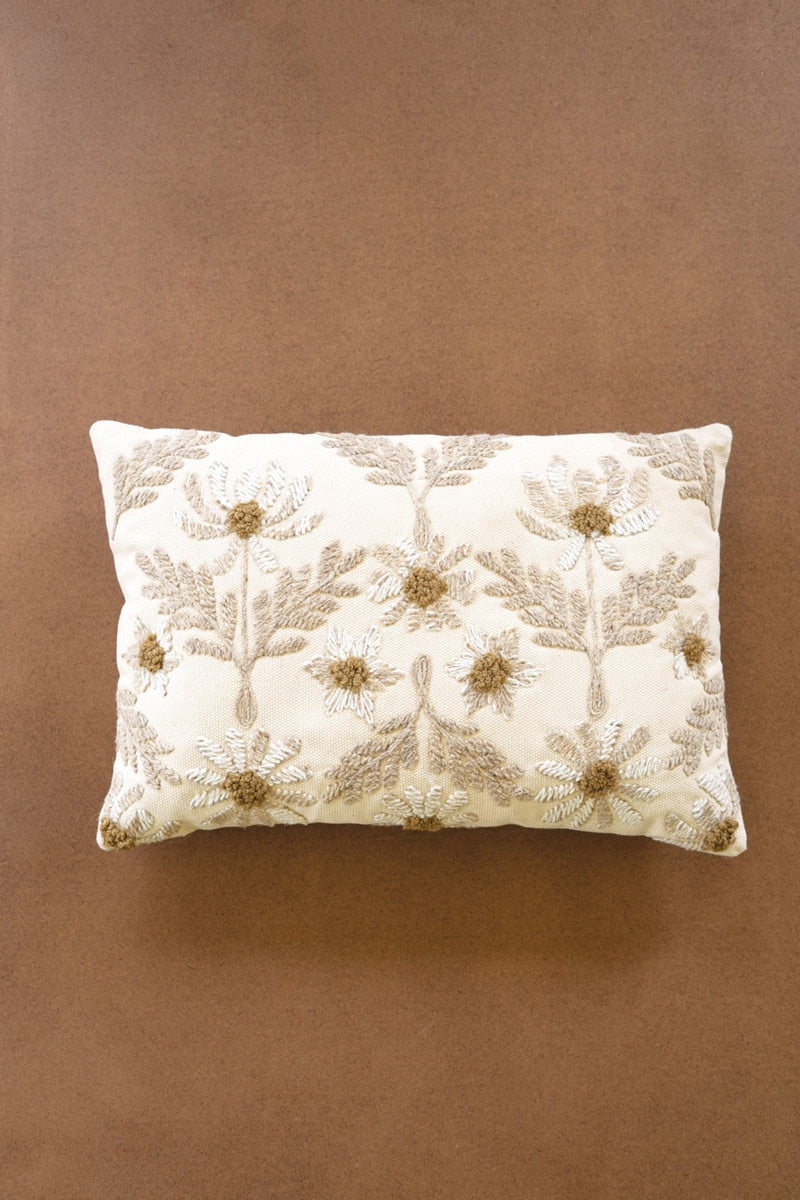 Ivory Embroidered Pillow