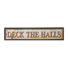 MDF Wall Décor with Antiqued Mirror "Deck The Halls"