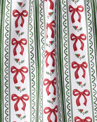 Christmas Bow Stripe Tea Towel