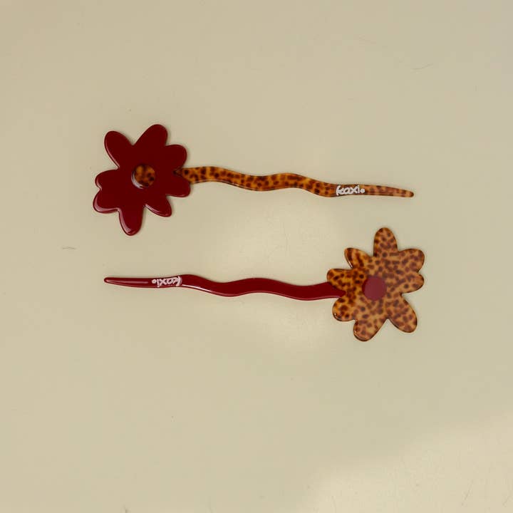 Flower French Pins ( 3 Colors )