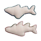 Woven Cotton Tufted Fish Shaped Pillow, 2 Styles