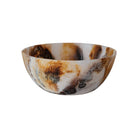 Marbled Resin Bowl, Brown & Cream Color (Each One Will Vary)