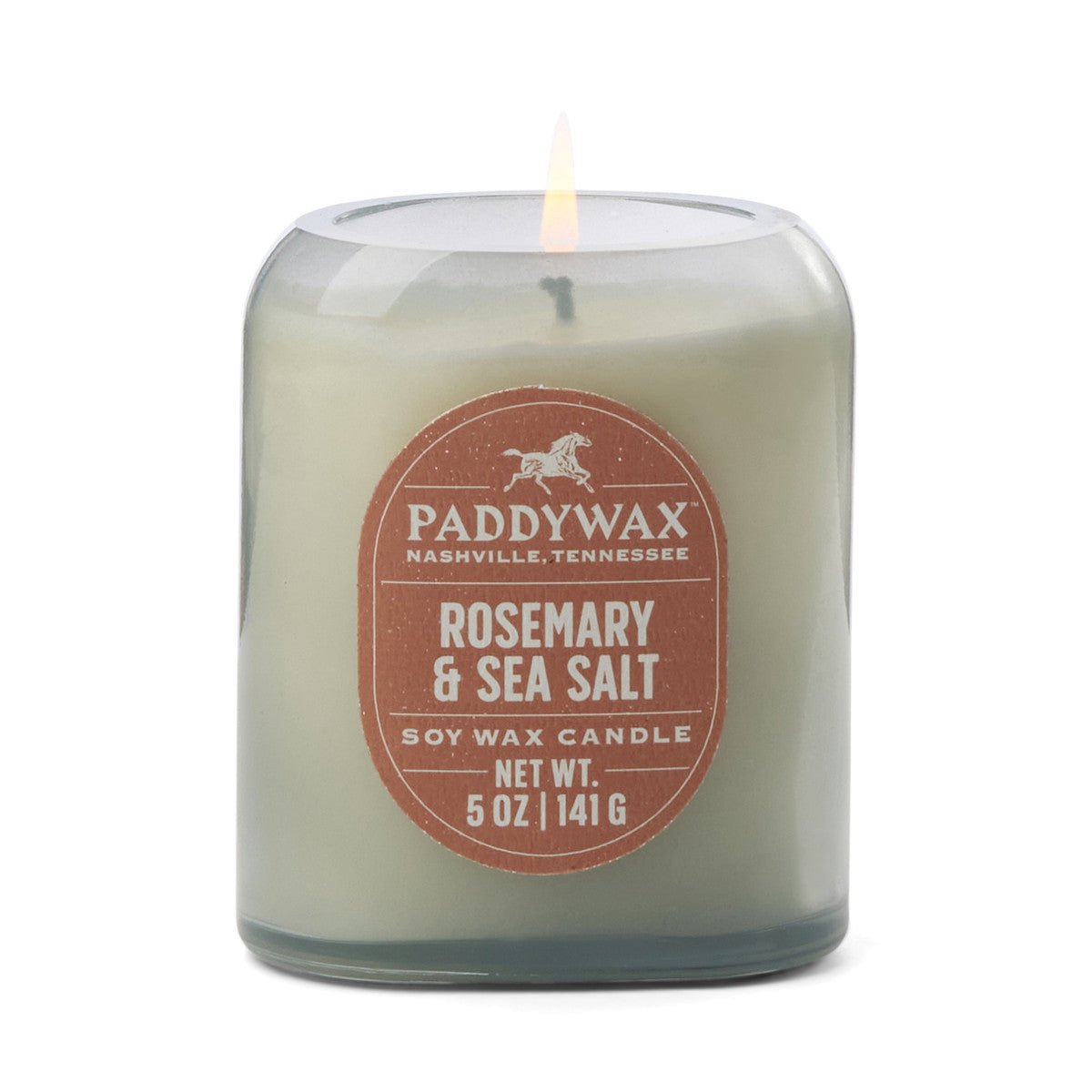 Paddywax - Vista Rosemary & Sea Salt Denim Blue Glass 5oz Candle