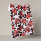 Polka Rose Tea Towel