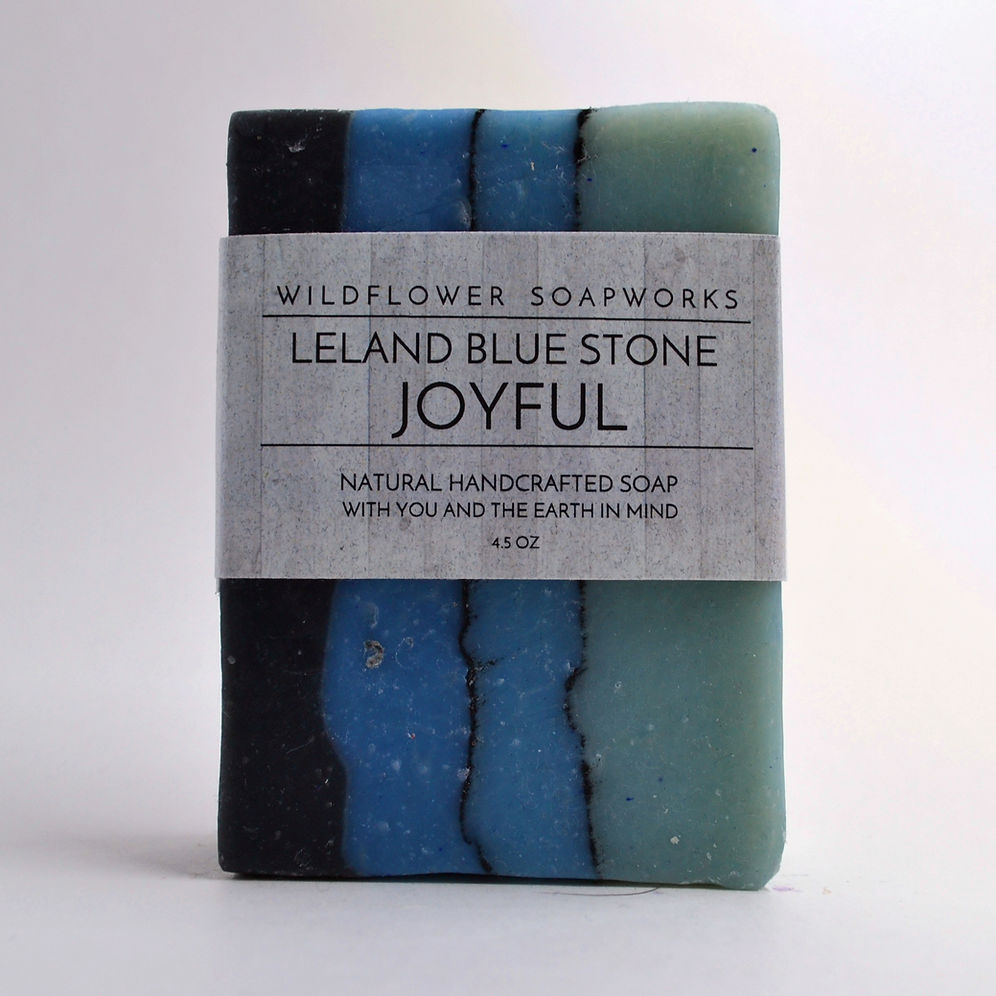 Leland Blue Stone Joyful Soap Bar