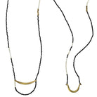 Quay Beaded Necklace, Black - Set of 2.  29” Length