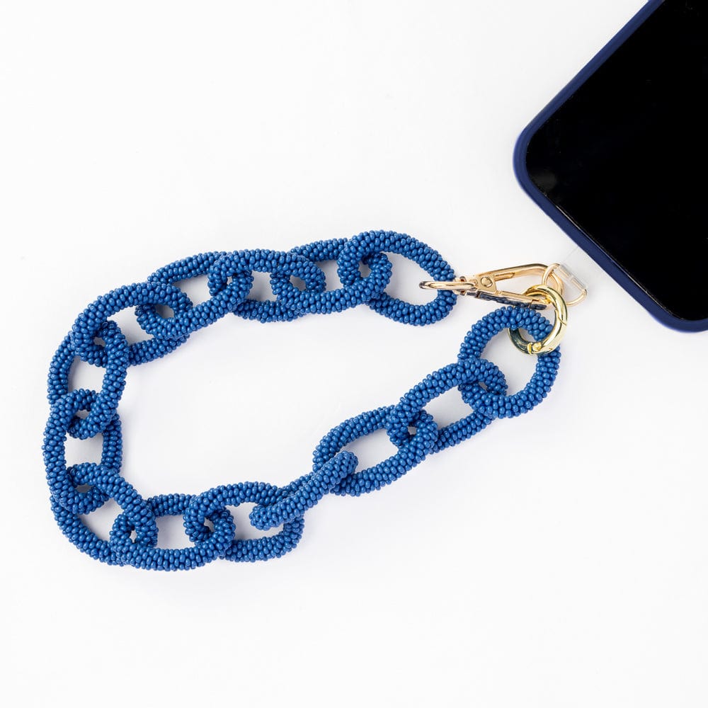Celine Beaded Phone Chain + Bag Charm Lapis