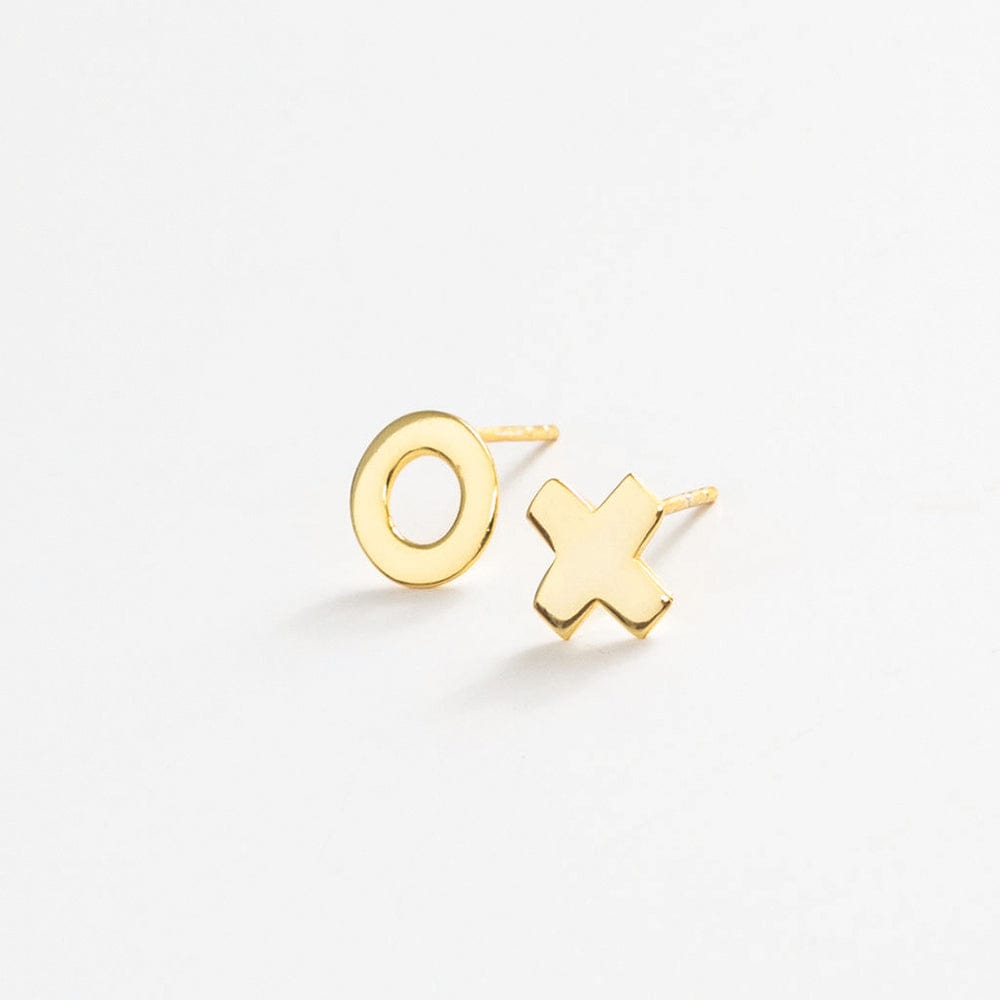 Alice "Xo" Post Earrings 18k Gold