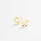 Alice "Xo" Post Earrings 18k Gold