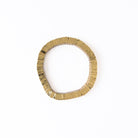 Lucille Square Bead Stretch Bracelet Brass