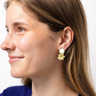 Kimberly Enamel Earring White
