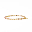 Louise Crystal Stretch Bracelet Blush + Gold