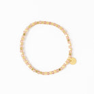 Louise Crystal Stretch Bracelet Blush + Gold