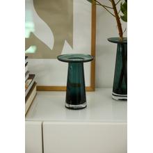 Overlook Vase (Color:Dark-Green, Size:5.5"x 7.5")