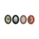 Resin Ball Photo Frame Magnet, 4 Colors (Holds 2" x 3" Photo)