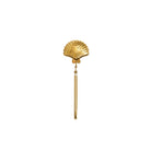 6-1/4"L Stainless Steel Shell Shaped Loose Tea Infuser, Gold Finish