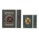MDF & Canvas Book Storage Boxes with Bird Nest & Rabbit, Set of 2