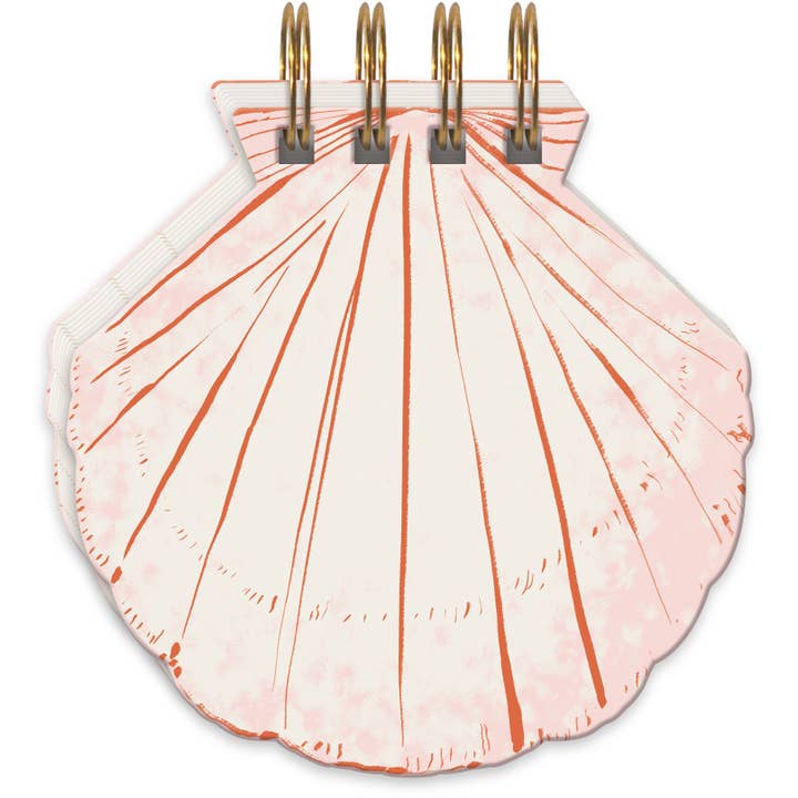 Mediterranea Shell Spiral Notepad