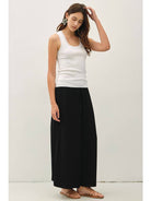 Linen Blend Cropped Palazzo Pants