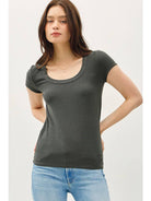 Ultra Soft Basic Scoop Neck Baby Tee