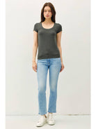 Ultra Soft Basic Scoop Neck Baby Tee